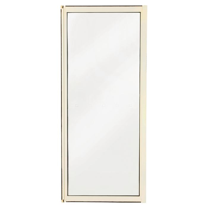 Hartman 2145 x 900mm Sliding Door Sidelight Fixed Aluminium Polar White Birch DG Glass