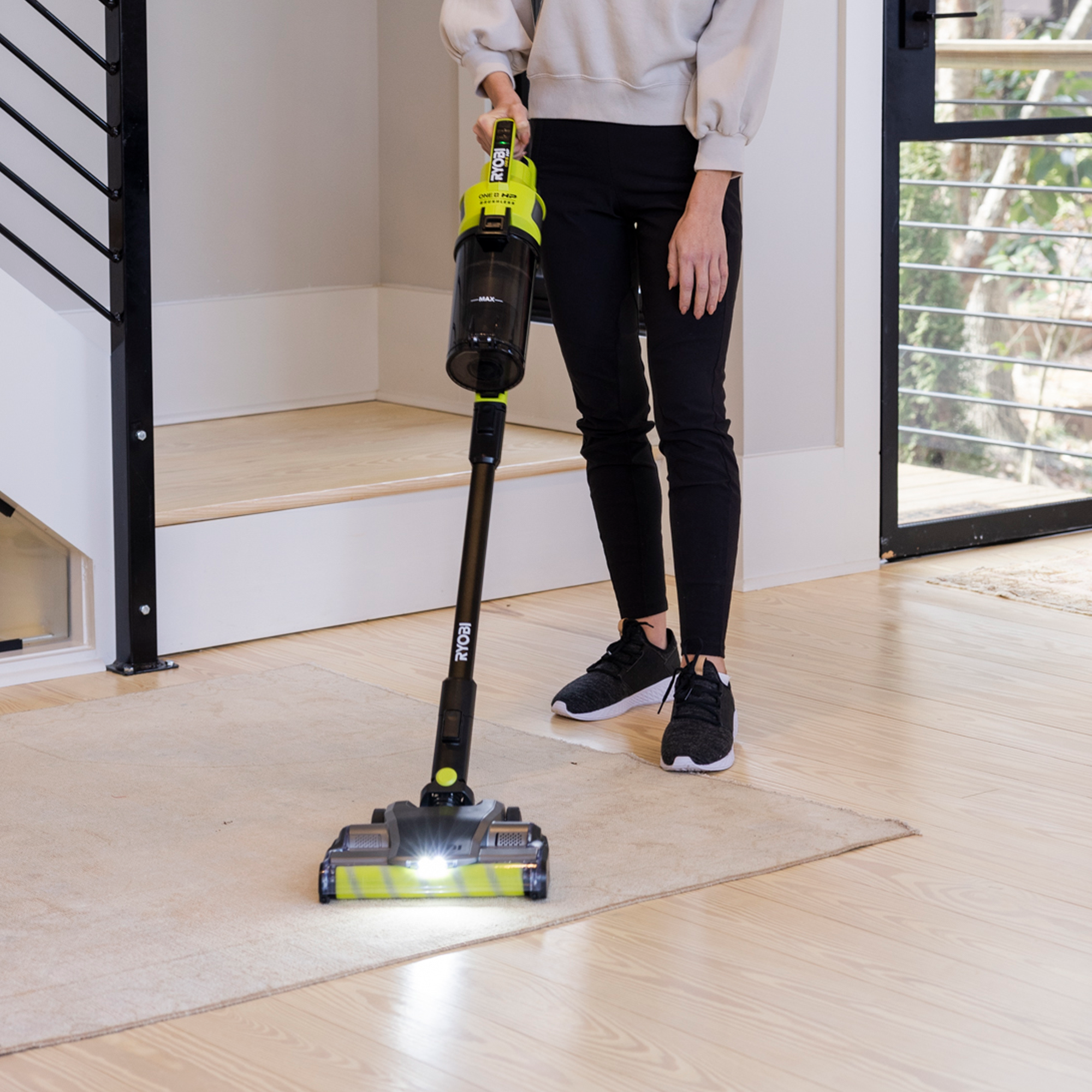 Ryobi 18V ONE HP Brushless Stick Vac with Dual Roller Kit R18XSV9PET142 Bunnings Australia