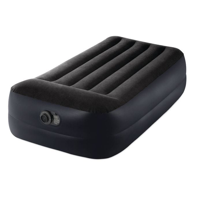 Intex Twin Pillow Rest Raised Airbed With Fiber-Tech Rp 191x99x42cm