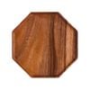 SOGA 25cm Octagon Wooden Acacia Board