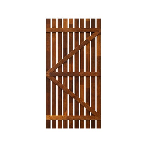 SpecRite 1800 x 900mm Merbau Pre-Oiled Vertical Slat Gate - Bunnings ...