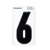 Sandleford 85mm Black Cut Out Self Adhesive House Number 6