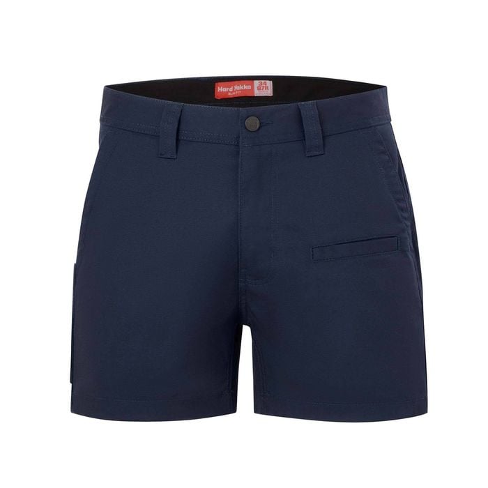Hard Yakka Navy 3056 Slim Fit Stretch Canvas Shorts - Size 107R