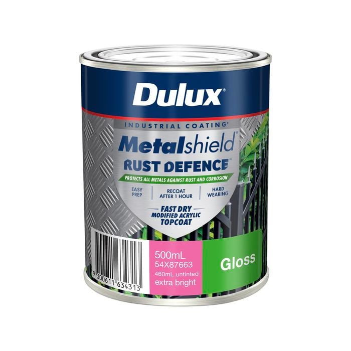 Dulux 500ml Extra Bright Gloss Metalshield Rust Defence - 500ml