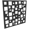ProtectorAl 300-1200w x 300-1200h Dark Charcoal/Gloss White Squares Unframed Composite Deco Panel