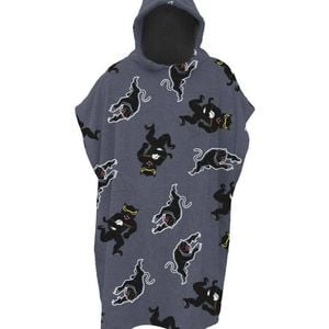 NRL Youth Hooded Towel - Penrith Panthers - Kids - Beach Bath - OSFM