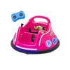 Costway Electric Kids Bumper Car 12v Ride On Toy W/bluetooth Pink