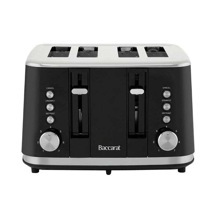 Baccarat The Brekkie Slice 4 Slice Toaster Black