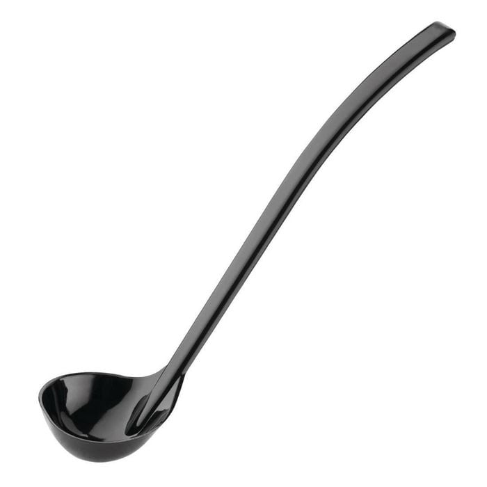 Vogue Polycarbonate Dispensing Ladle Black 28ml J704 Kitchen Utensil Serving Soup Broth Heat Resistant