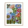 Artey | Secret Garden Floral IV - Framed Print - Natural Frame - 60 x 75cm
