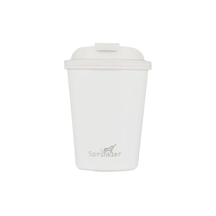 Sprinkler Luna Double Wall Insulated Cup Keeps Hot/cold 236ml White