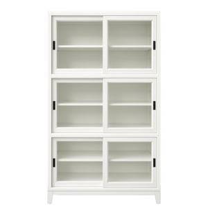 Stanley Beech Wood 2m High Bookcase in White