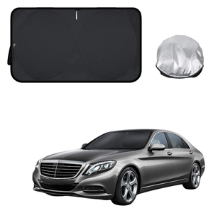 Front Windscreen Sun Shade for Mercedes-Benz S-class 2014 - 2020 Sedan Long - Standard 150 x 85 cm - Black