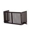 Charlie's Pet Durable Wooden 4 Panel Freestanding Pet Gate Brown 204x1.8x61cm 100% Mdf Charlies
