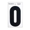 Sandleford 85mm Black Cut Out Self Adhesive House Letter O