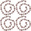 4PK LVD Bauble Garland Pink Champagne Seasonal Christmas Decoration