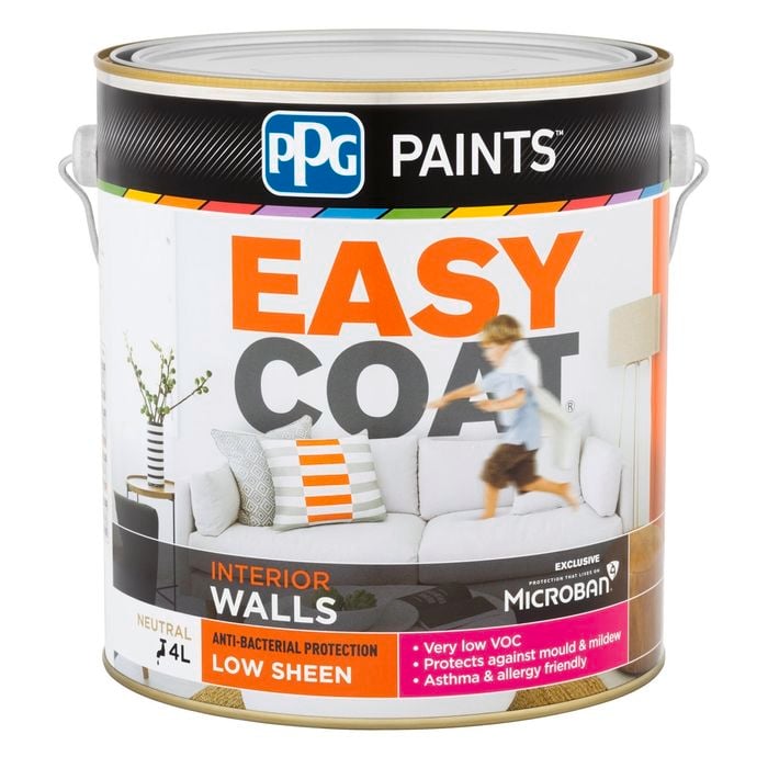 PPG Paints 4L Neutral Low Sheen Easycoat Interior Wall Paint - 4L