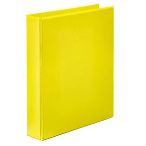 Marbig Clearview A4 2D-Ring Insert Binder 25mm (Yellow)