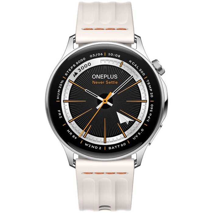 OnePlus Watch Lite (Bluetooth/WiFi) - Silver Steel