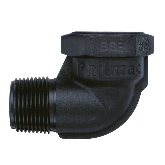 Philmac 1" x 1" BSP Thread MI x FI Pipe Elbow