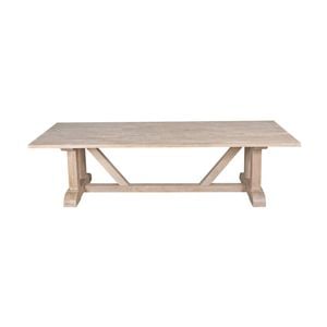 Hercules 280cm Solid Timber Dining Table Wash White