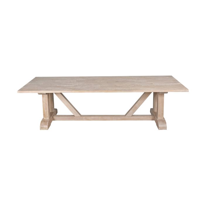 Hercules 280cm Solid Timber Dining Table Wash White