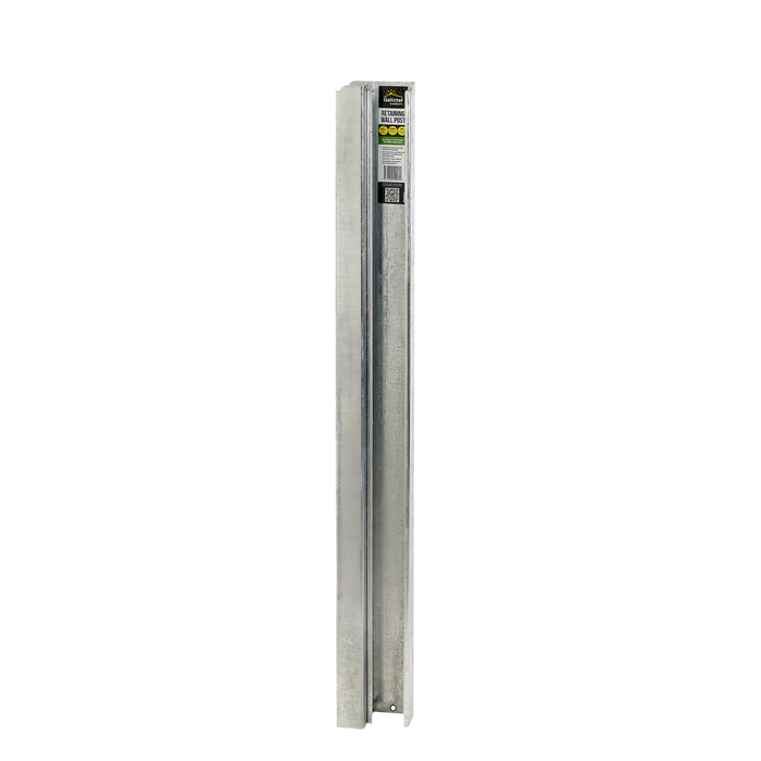 Galintel Outdoors 50 x 1100mm Hot-Dip Galvanised Retaining Wall 90° Corner Post