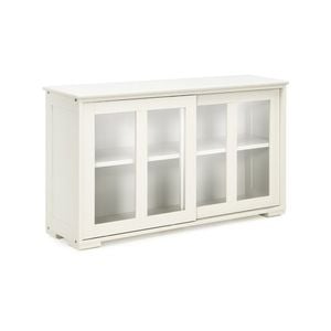 Costway Sideboard Kitchen Storage Cabinet Living Room Cream White