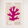 Galrie Papiers Découpés H. Matisse Art Print Pink Foliage (1955), White Frame, 50 x 70cm (20 x 28inch)
