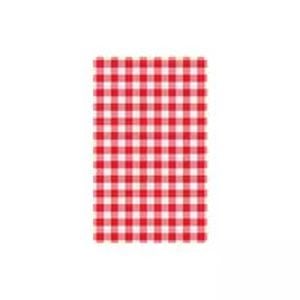 Gingham Greaseproof Paper Pack 200 - Red