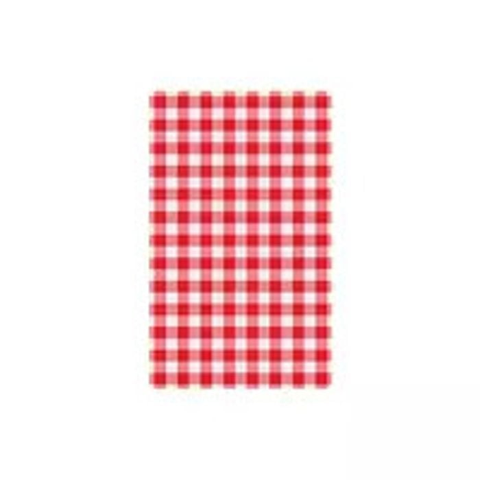 Gingham Greaseproof Paper Pack 200 - Red