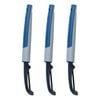 3PK Tasty Fruit/Vegetable Straight Swivel Peeler 22cm Black/Blue