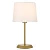 Telbix Jaxon Contemporary Table Desk Lamp Light Metal Fabric Gold Ivory