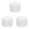 3PK Blomus Tealight/Candle Holder Replacement Glass 65040/-41 Round Decor White