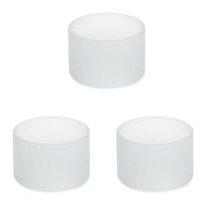 3PK Blomus Tealight/Candle Holder Replacement Glass 65040/-41 Round Decor White