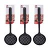 3PK Culinary Kitchen Nylon Skimmer W/ Hanging Hole Cooking Utensil Black