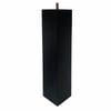 Adoored 73 x 73 x 360mm Black Square Pine Furniture Leg