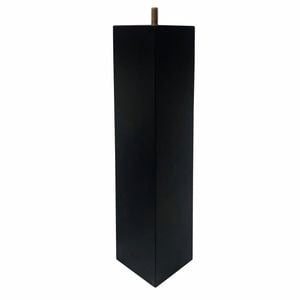 Adoored 73 x 73 x 360mm Black Square Pine Furniture Leg