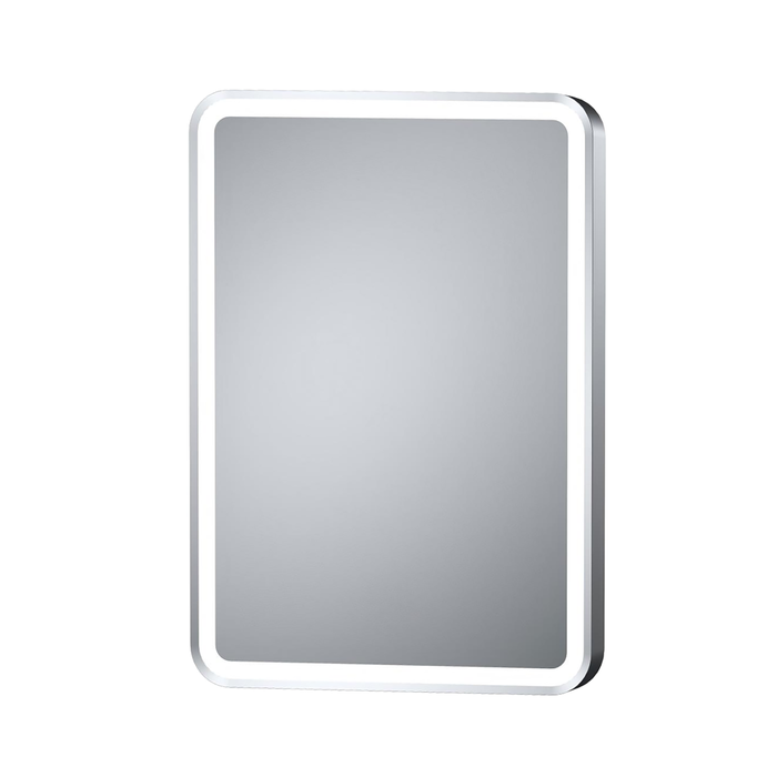 Barelli 900 x 600mm Brushed Nickel Signature High Specification Framed Rectangular Front Edge-Lit LED Mirror