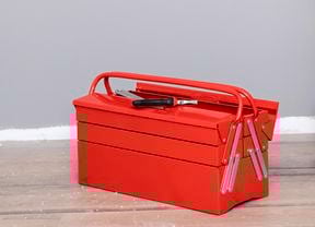 Red toolbox.