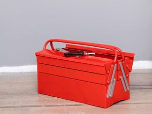 Red toolbox.
