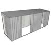 Build-a-Shed 1.5 x 5.2 x 2m Sliding Door Tunnel Shed With 3 Sliding Side Doors - Zinc