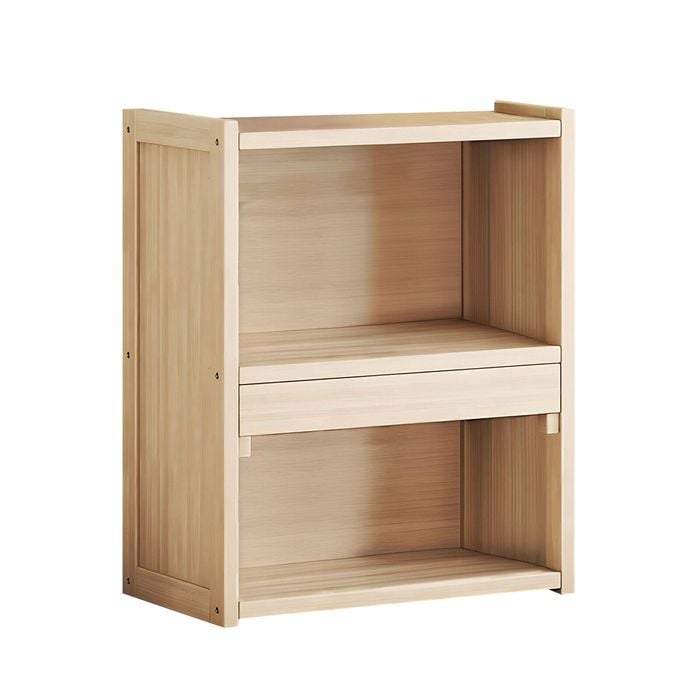Lauft 2-tier Desktop Storage Shelf Display Bookshelf Cube Storage Open Shelf