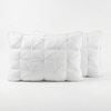 Royal Comfort 800gsm Luxury Hotel Pillow 2 Pack Microfibre 50x90cm White White Extra Large