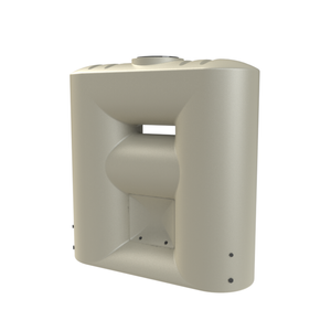 Melro Tanks 2000L Smooth Cream Slimline 2060 Poly Water Tank