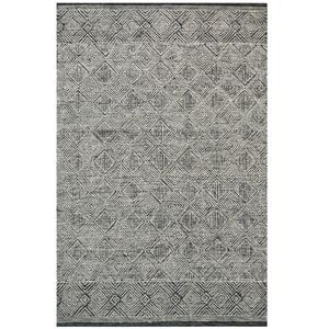 Handmade Roza Wool Rug-6285-Charcoal-190x280cm