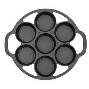 SOGA Cast Iron Takoyaki Fry Pan 32cm