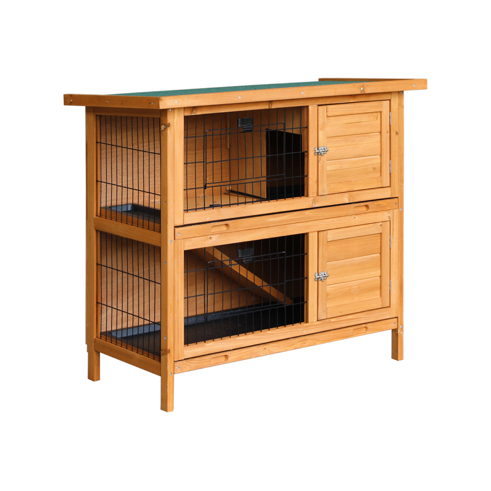 i.Pet Rabbit Hutch Wooden 91.5x45x82cm Bunnings Australia