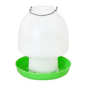 2pc Show Master Green and White Ball Type Poultry/Bird Drinker 115 2.5L