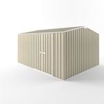 EnduraShed 4.5 x 3.75 x 2.48m Tall Truss Roof Garden Shed - Smooth Cream